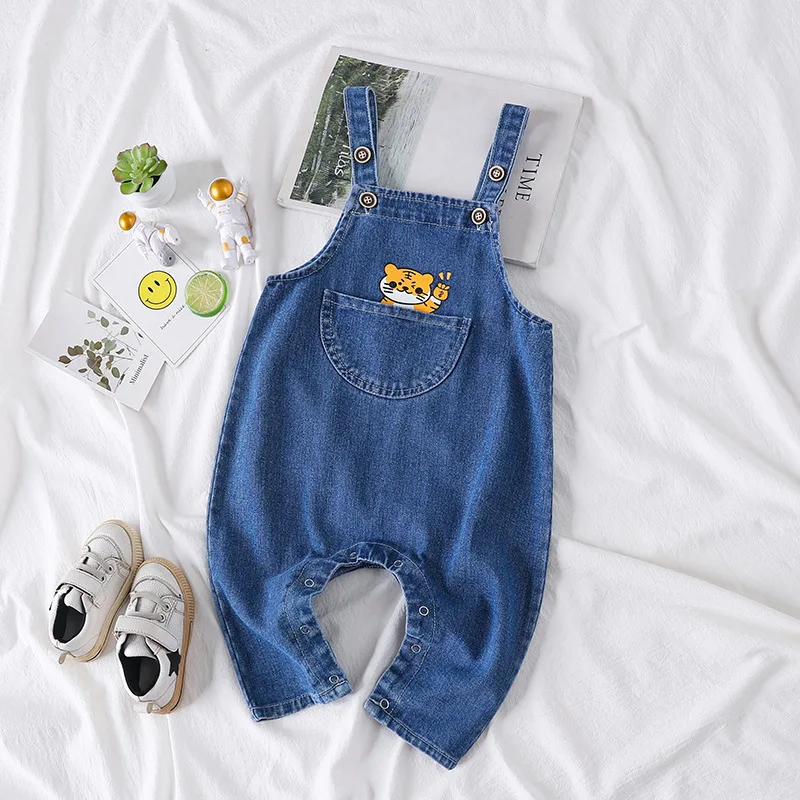 IYEAL Autumn Infant Rompers Child Bib Pants Kids Boy Girl Trousers For Toddler Longs Jeans Newborn Pants Baby Denim Overalls