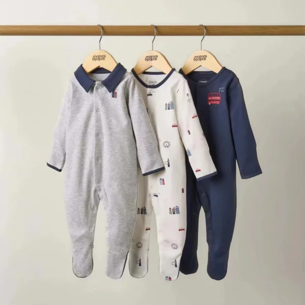 IYEAL Babies Home Clothing 100% Cotton Long Sleeve Pajamas Toddler Clothes  3Pcs/Lot Newborn Infant Baby Boys Girls Rompers 20