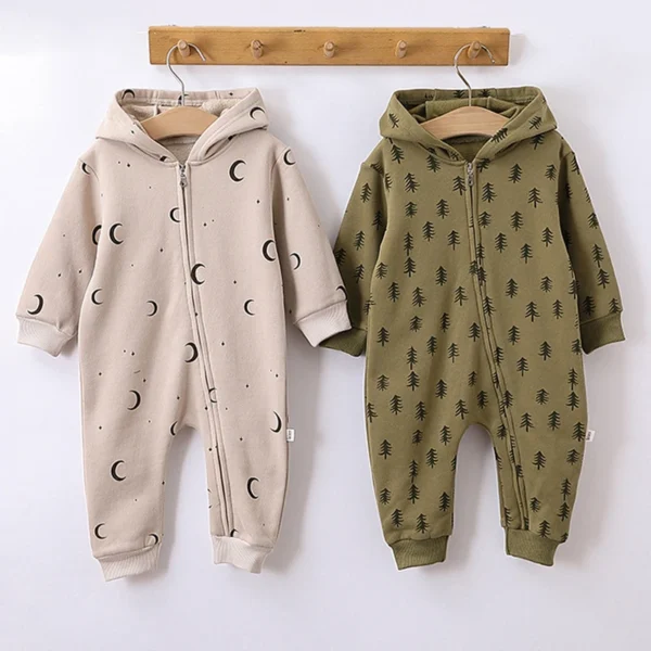 IYEAL Spring Print Baby Rompers Unisex Newborn Baby Clothes Cotton Long Sleeve New Born Baby Romper Infant Clothing 0-18 Months 2