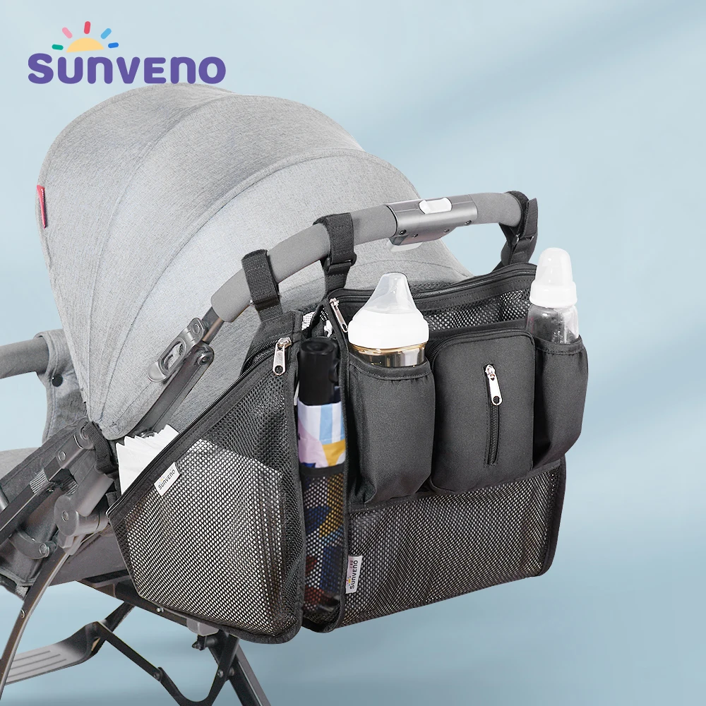 Sunveno-bolsa organizadora para cochecito de bebé, bolsa de almacenamiento para carrito de bebé, accesorios para cochecito 1